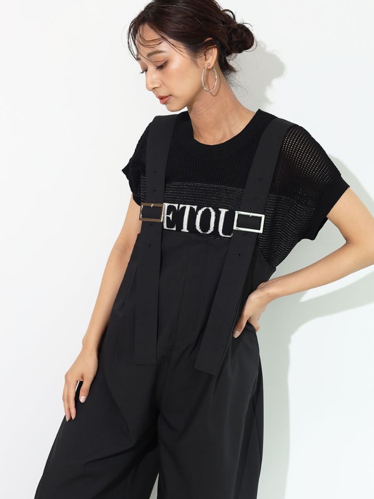 SCOTCLUB High Waist Wide Overalls