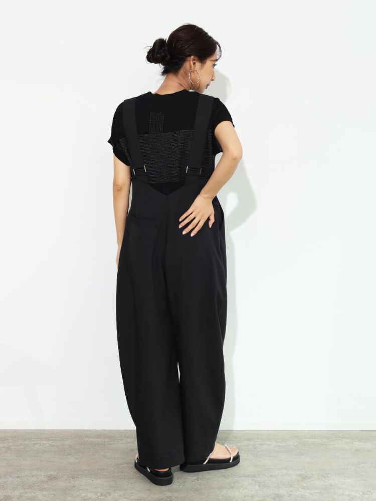 SCOTCLUB High Waist Wide Overalls