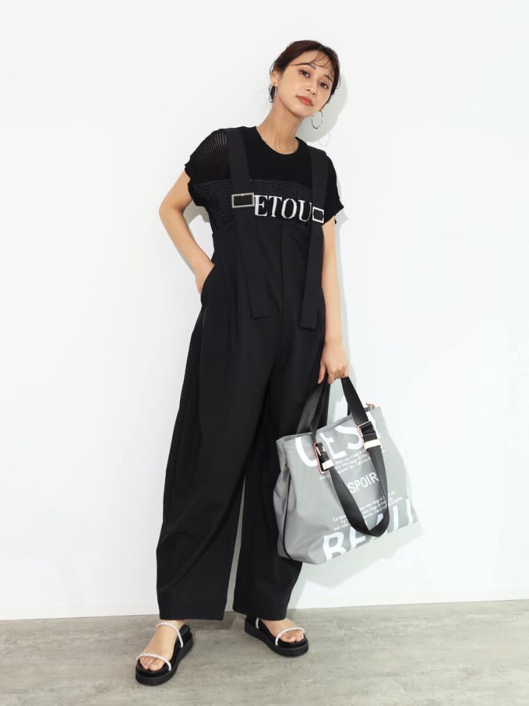 SCOTCLUB High Waist Wide Overalls