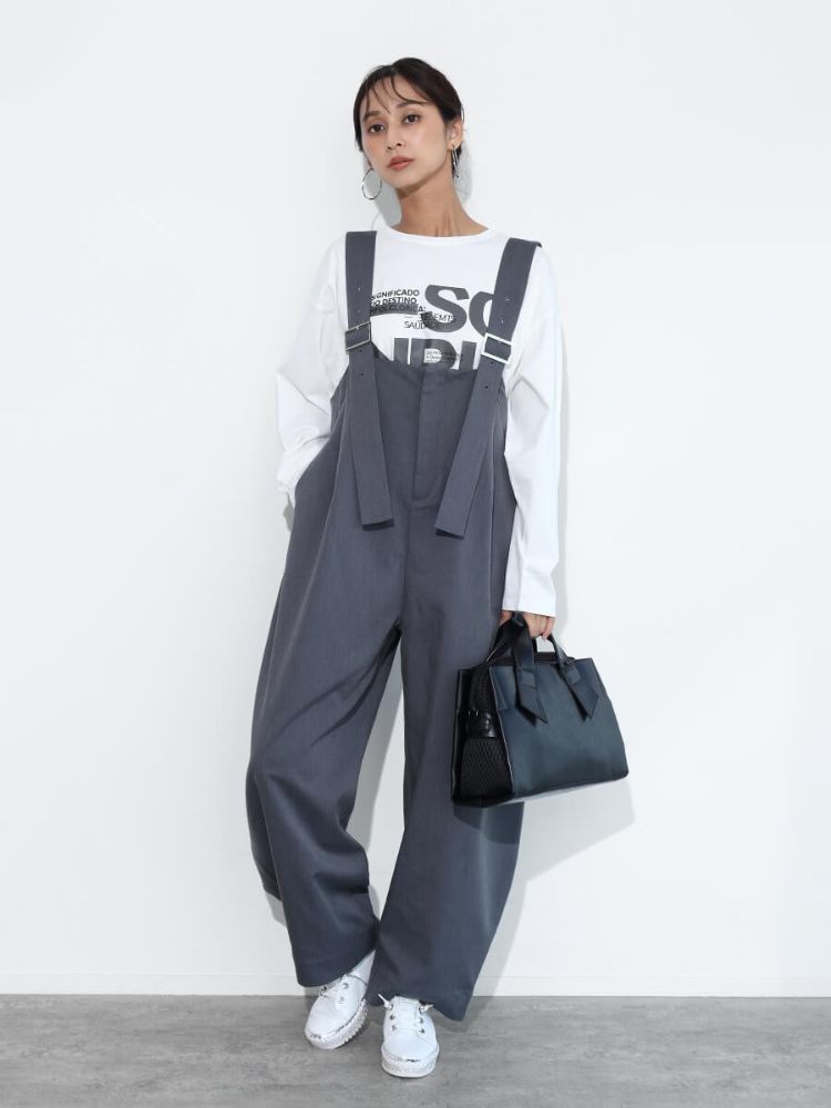 SCOTCLUB High Waist Wide Overalls