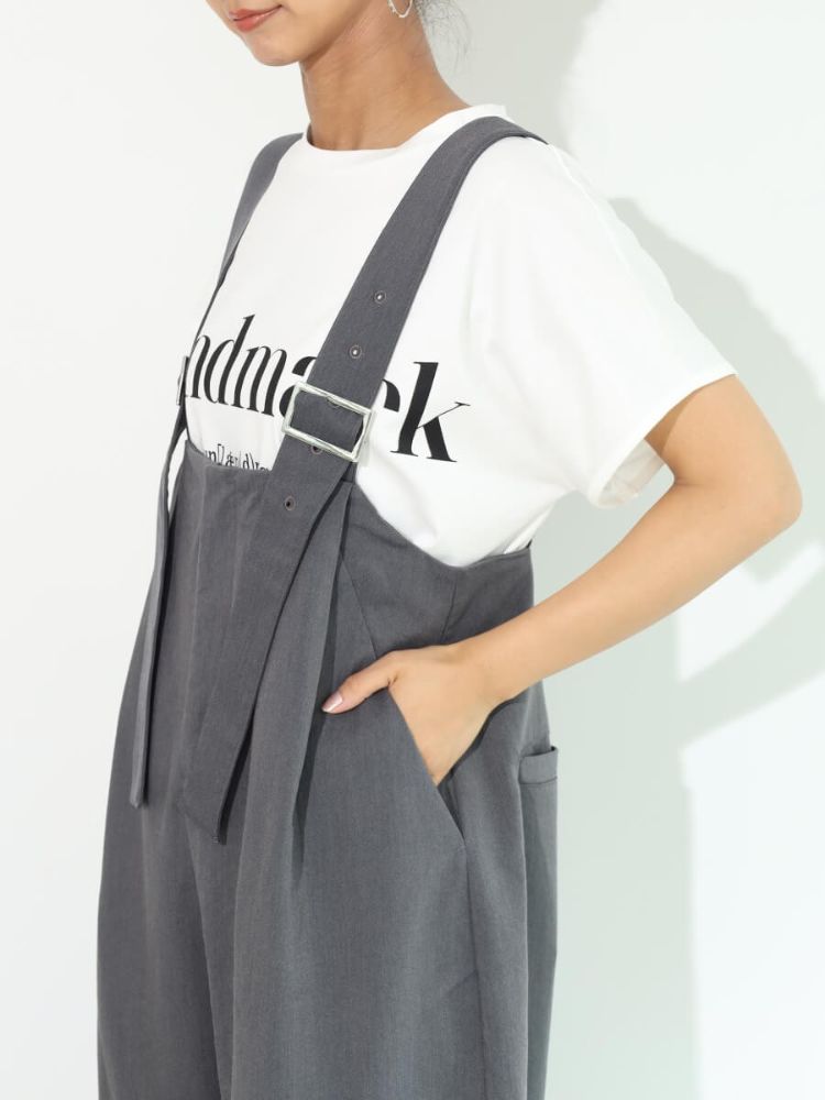 SCOTCLUB High Waist Wide Overalls