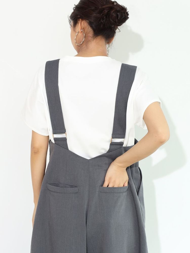 SCOTCLUB High Waist Wide Overalls