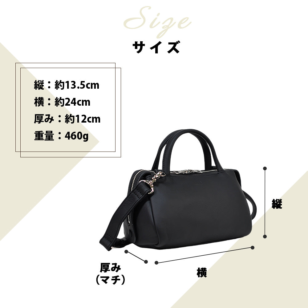 シーカー SEEKER MATTE ソフトレザー ボンディングミニボストン （ブラック） ブラック