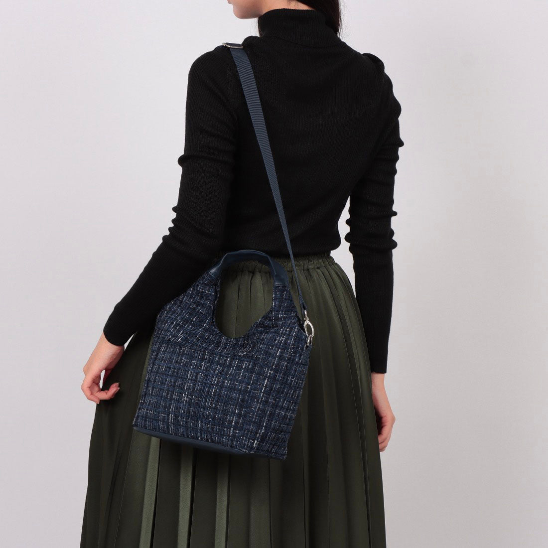 セットアップセブン SETUP7 2wayツイードサイドポケットショルダー SNBD （ベージュ） ベージュ