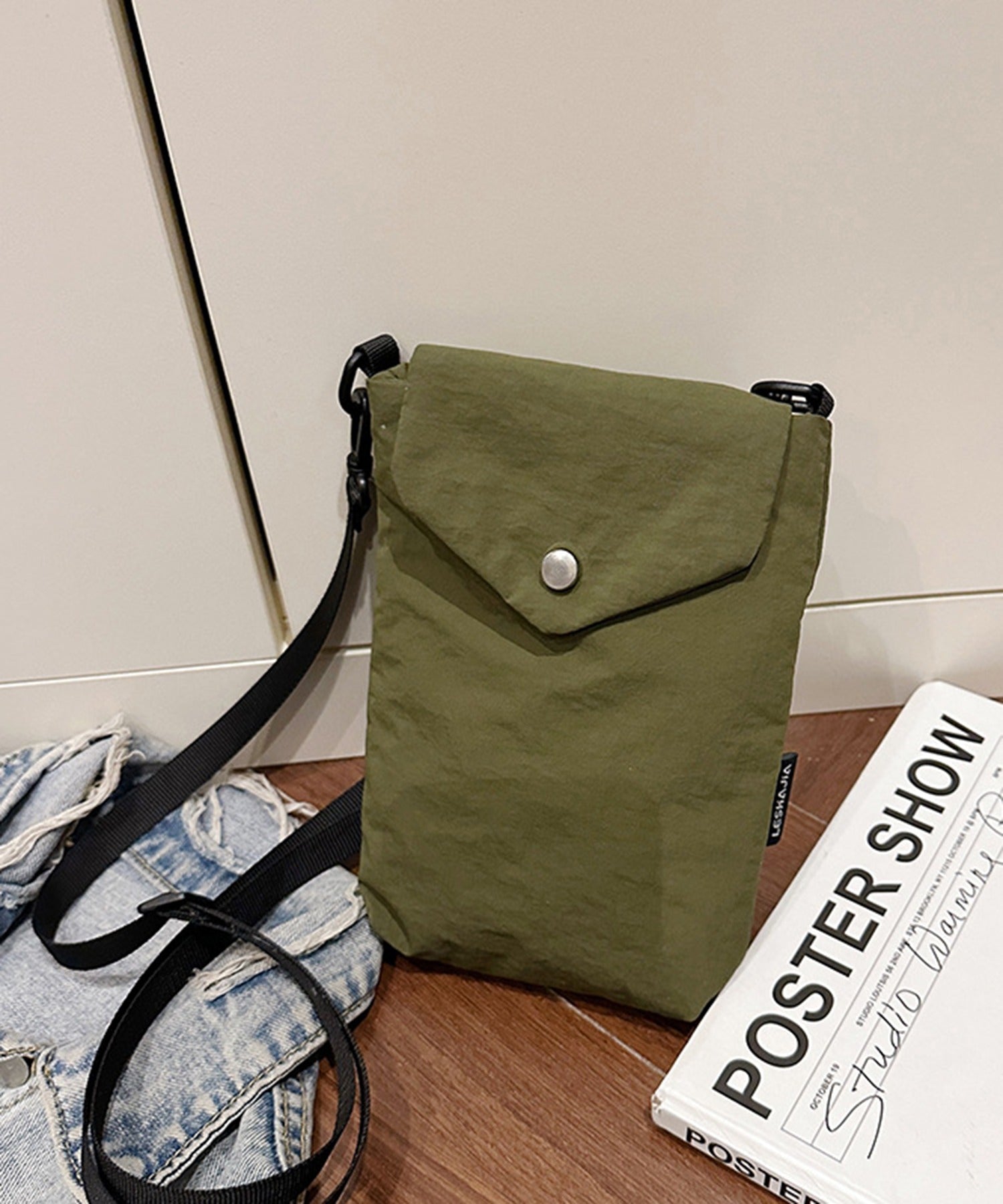 セットアップセブン SETUP7 シンプルミニサコッシュ KNF （カーキ） カーキ