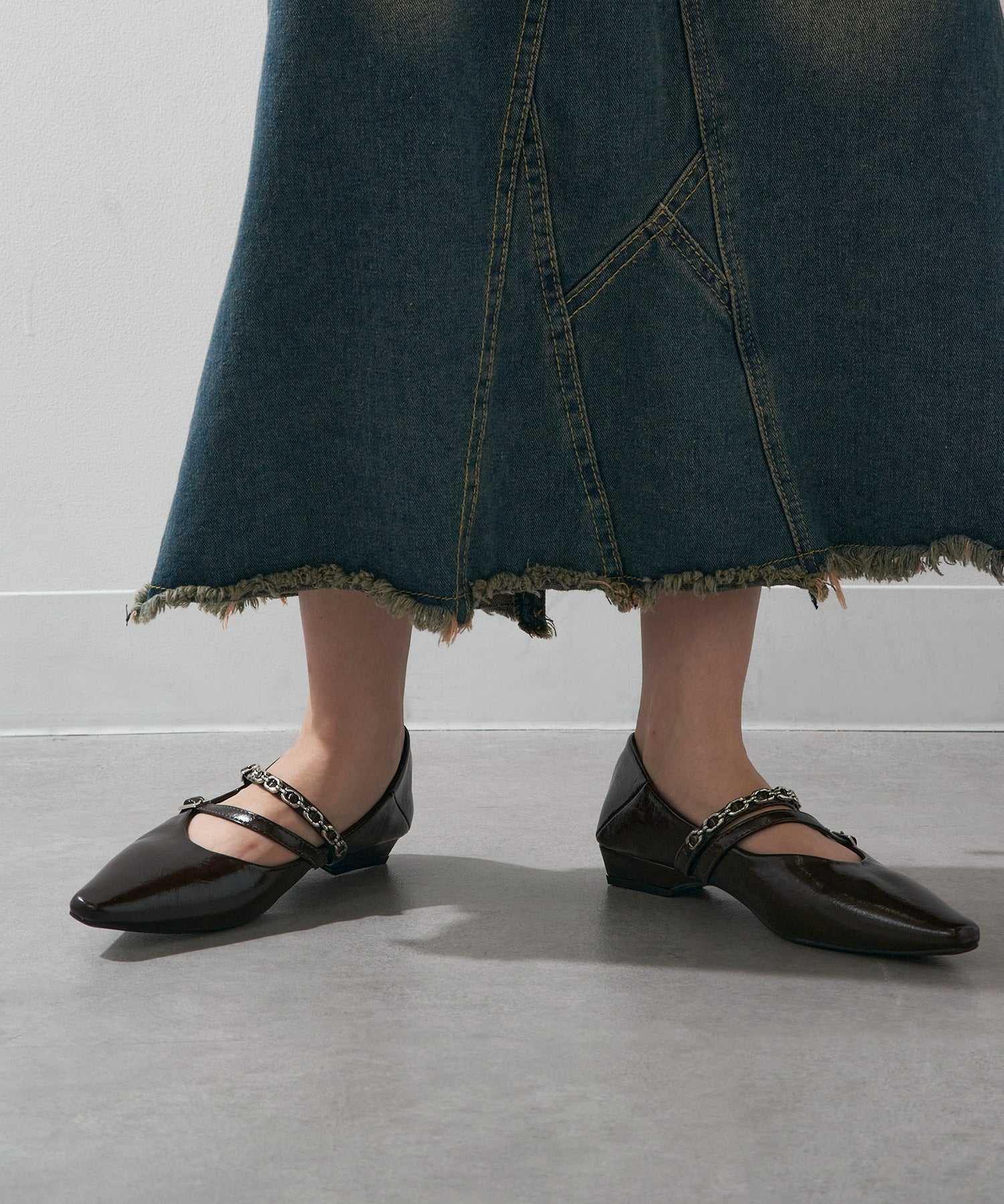 セットアップセブン SETUP7 ダブルストラップパンプス KNF-TP （ブラウン） ブラウン