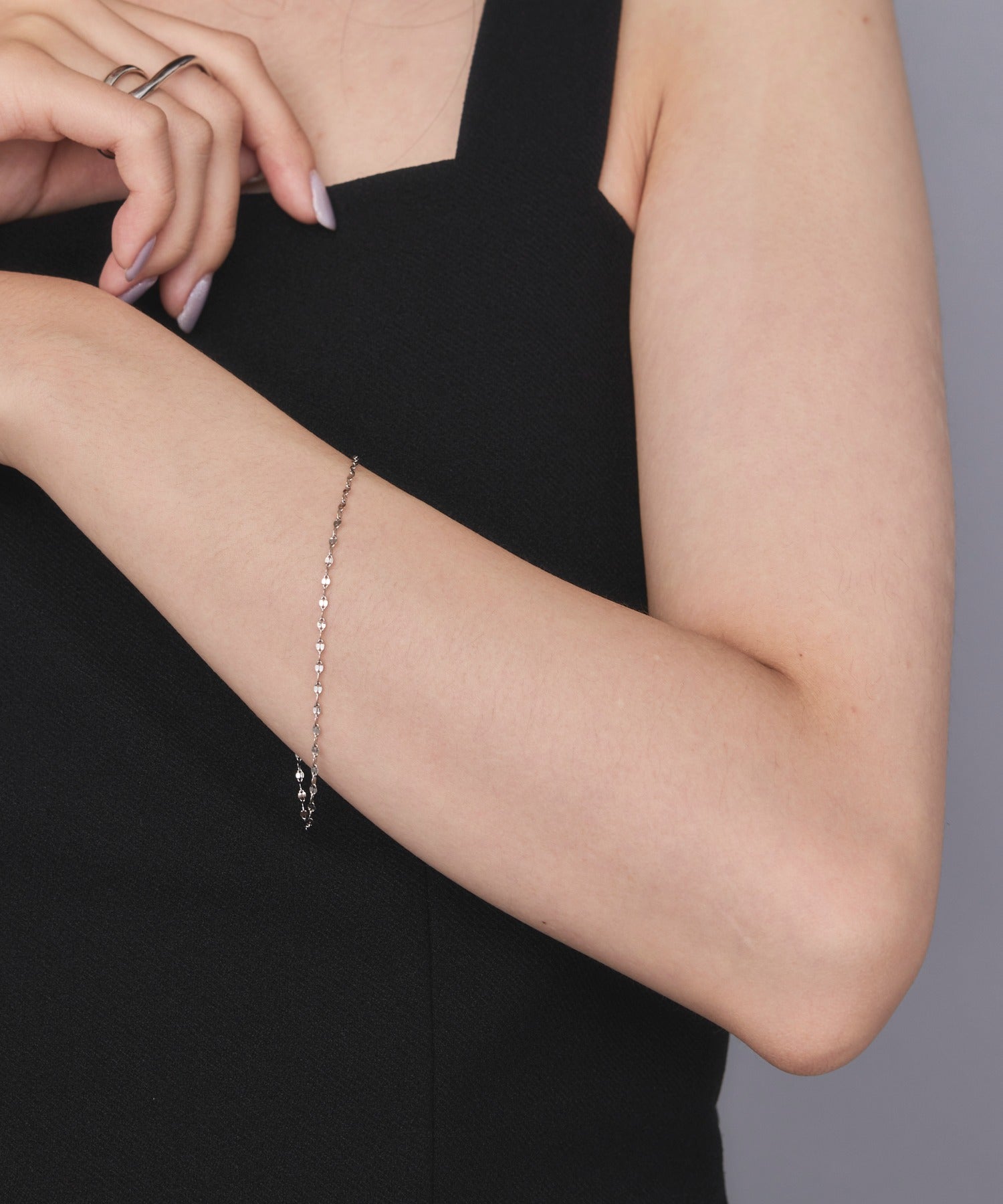 セットアップセブン SETUP7 Petal chain bracelet ペタルチェーンブレスレット NKS （シルバー） シルバー
