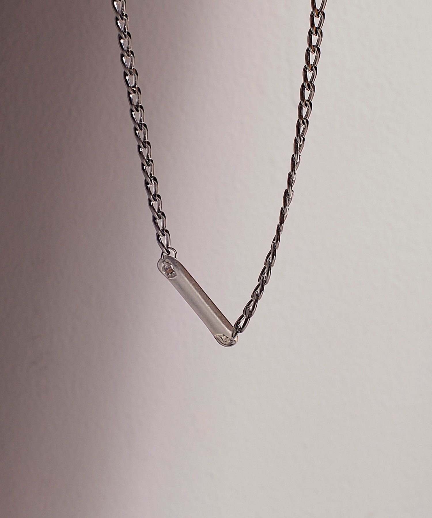 セットアップセブン SETUP7 ネックレス Awesome ニッケルフリー メタル ライン プレート キヘイチェーン ショートネックレス （シルバー） シルバー