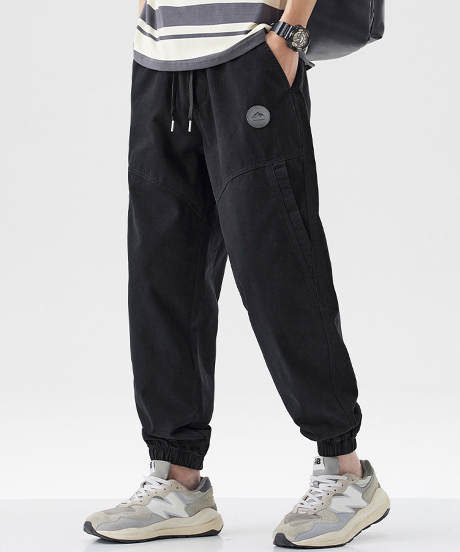 セットアップセブン SETUP7 クロップドコットンスウェットパンツ KNF （ブラック） ブラック