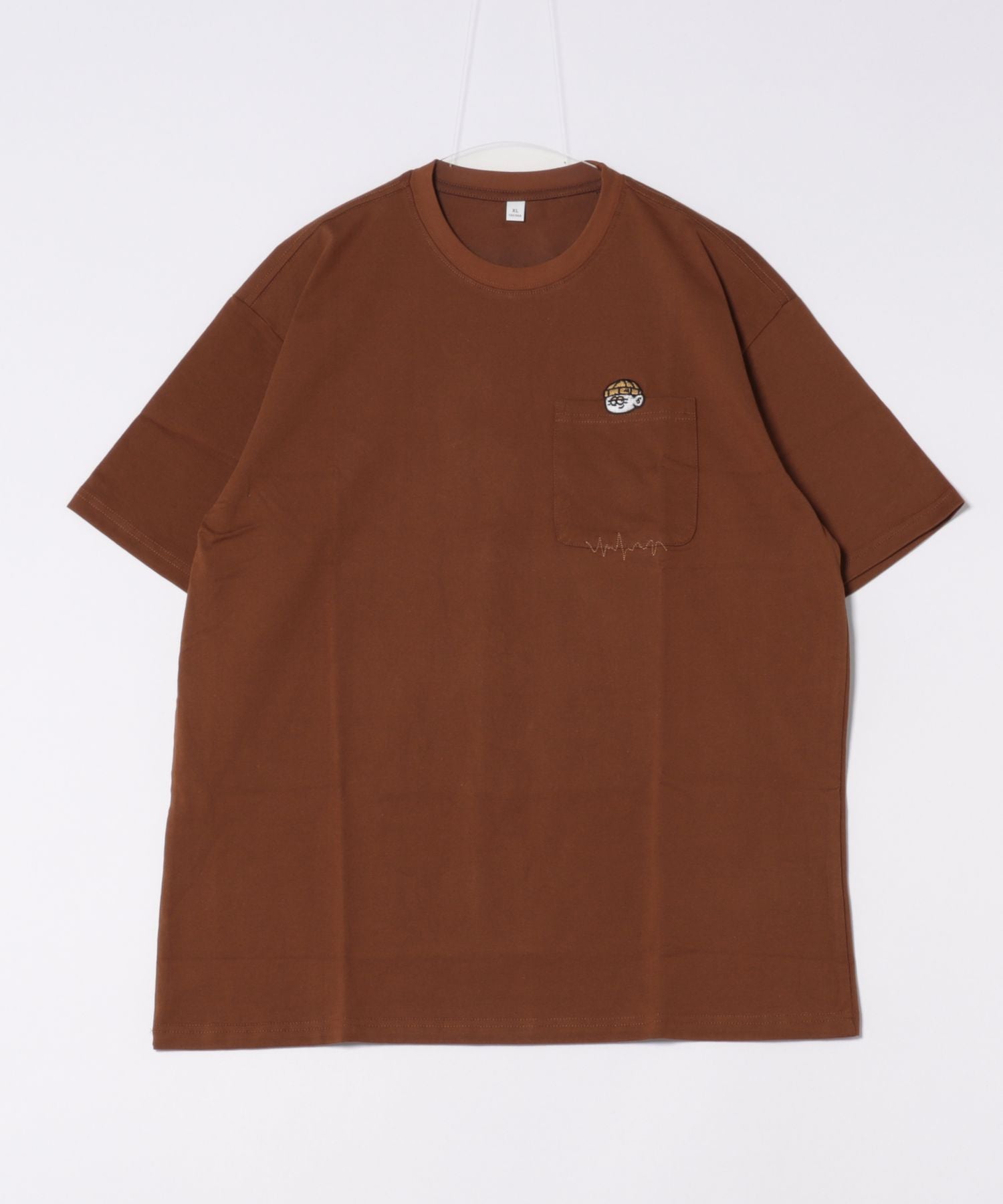 セットアップセブン SETUP7 半袖刺繍Tシャツ KNF （ブラウン） ブラウン