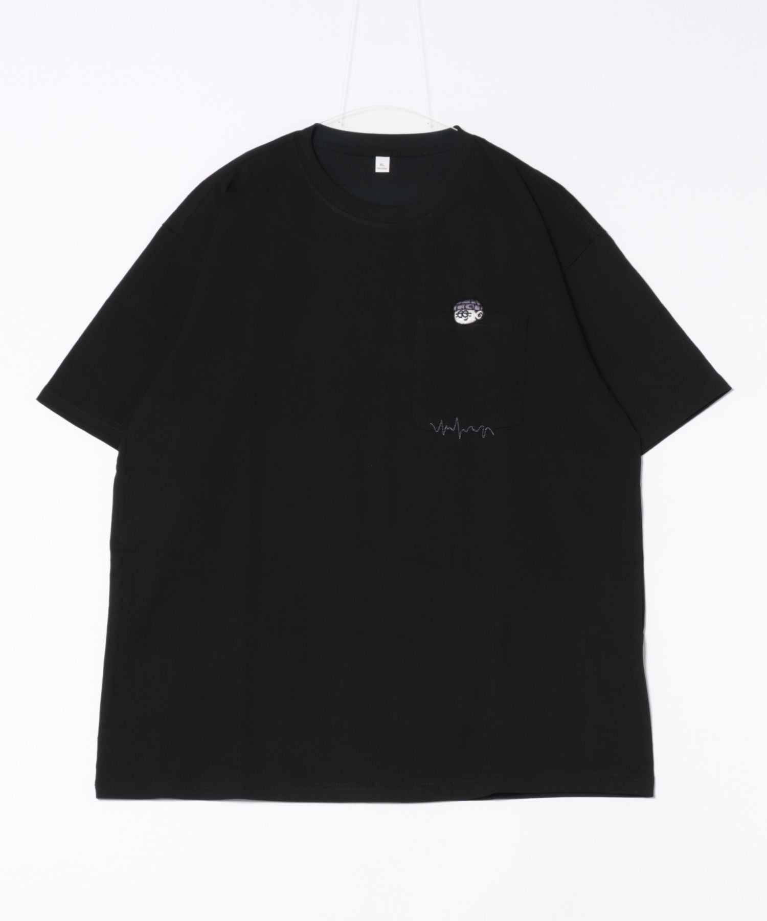 セットアップセブン SETUP7 半袖刺繍Tシャツ KNF （ブラック） ブラック