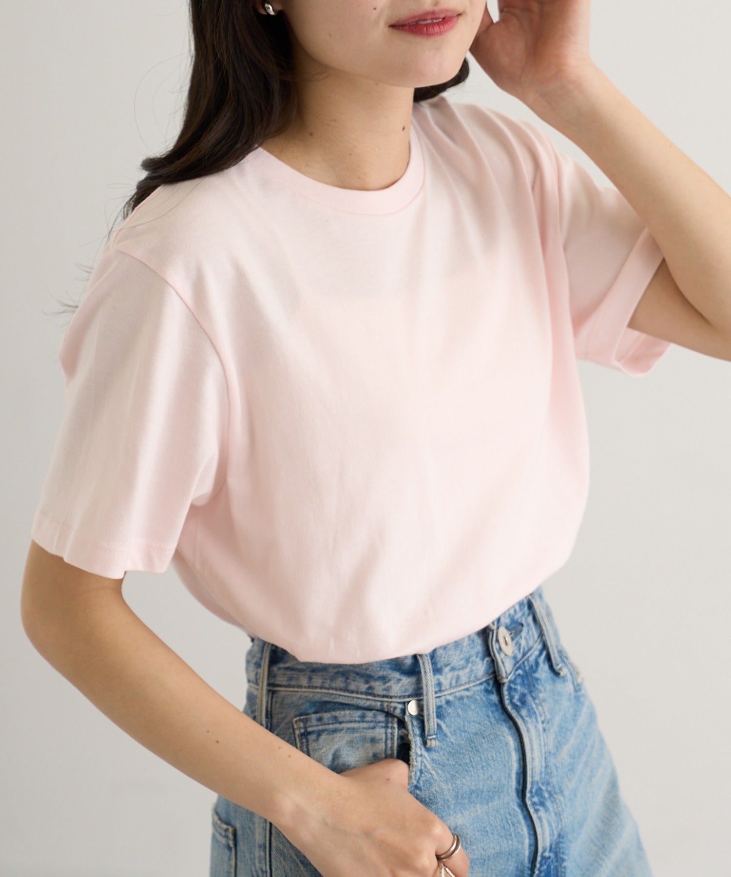 セットアップセブン SETUP7 【TRUSS】ベーシックスタイル Tシャツ TRS-700 （ライトピンク） ライトピンク