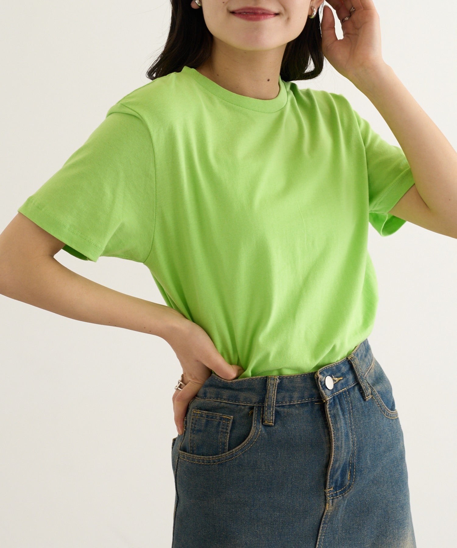 セットアップセブン SETUP7 【TRUSS】ベーシックスタイル Tシャツ TRS-700 （ライム） ライム