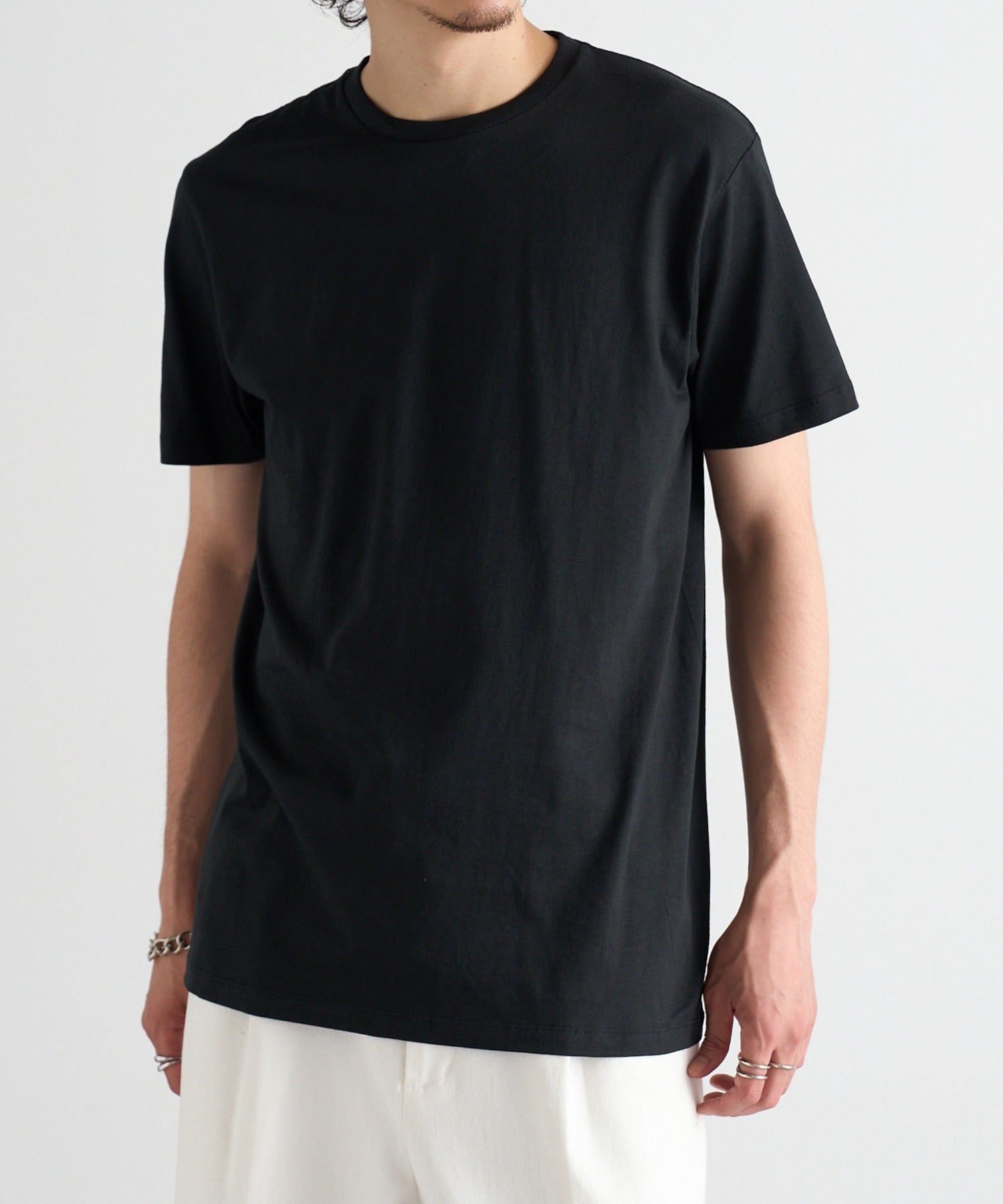 セットアップセブン SETUP7 ベーシックスタイル Tシャツ TRS-700 （ブラック） ブラック
