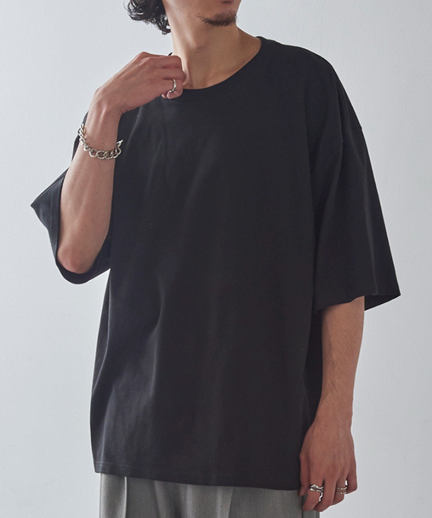 セットアップセブン SETUP7 オープンエンド マックスウェイト オーバーサイズTシャツ OE1401 （ブラック） ブラック