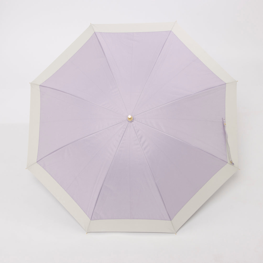 セットアップセブン SETUP7 晴雨兼用長折りたたみ傘50cm パステルボーダー 18690 MYJ （パープル） パープル