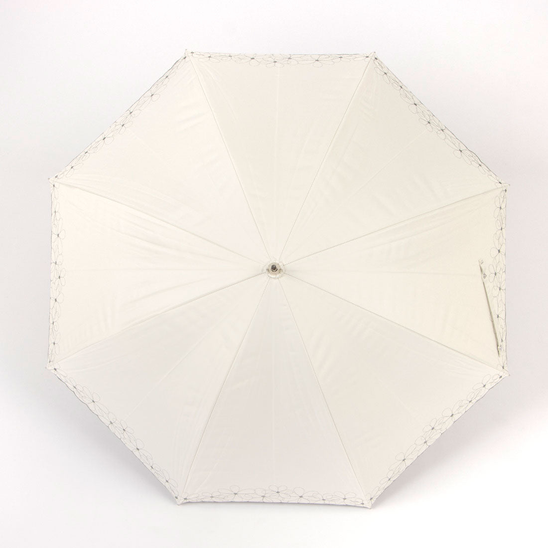 セットアップセブン SETUP7 PUワイヤーラメ刺繍バルーンショート UVカット 晴雨兼用傘 23449 CLIR （オフホワイト） オフホワイト