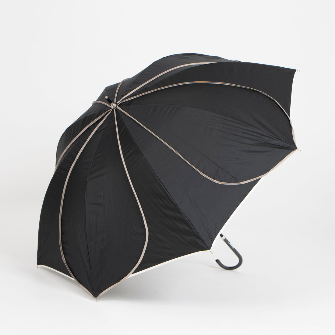 セットアップセブン SETUP7 晴雨兼用長傘55cmフラワーフォルム 39610 MYJ （ブラック） ブラック
