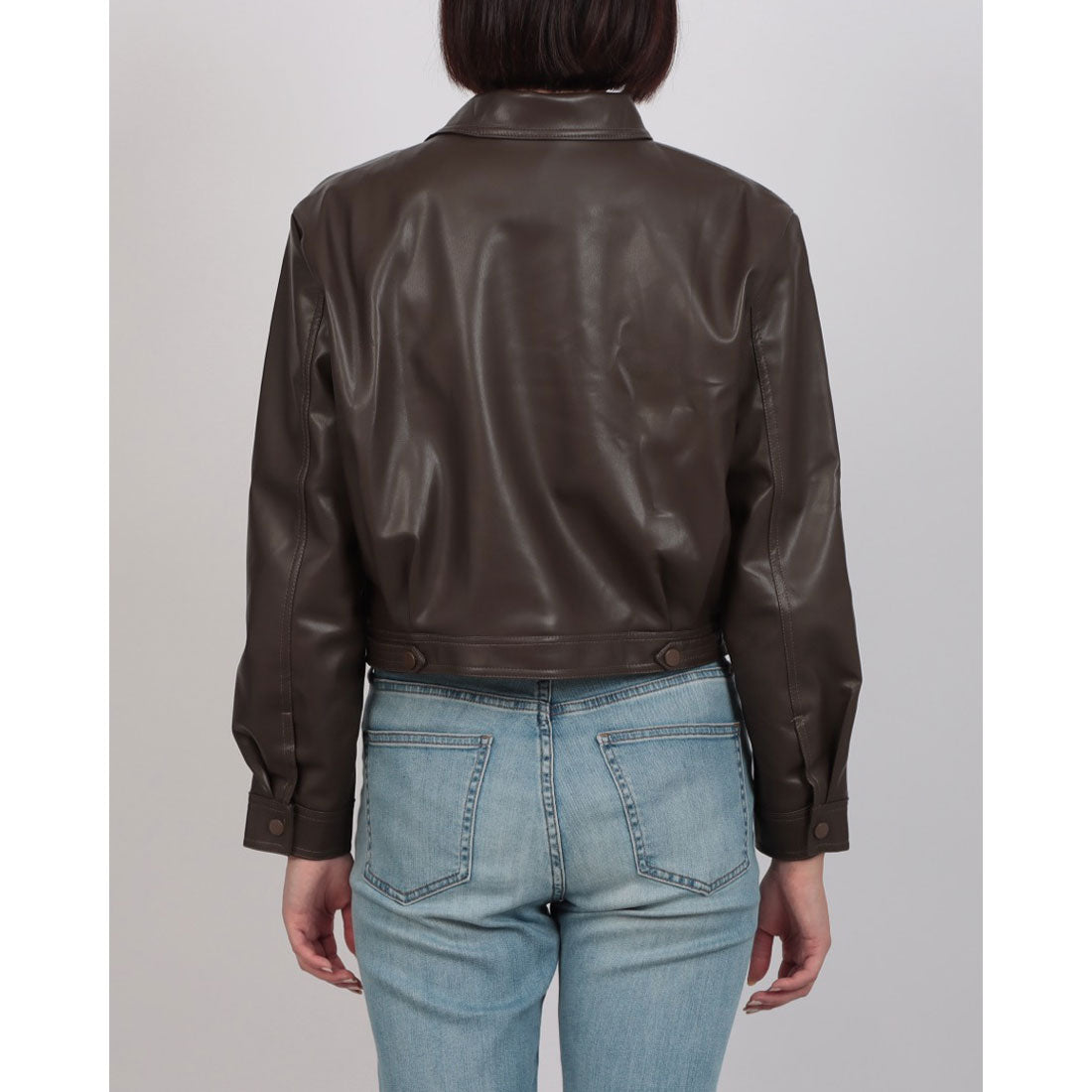 セットアップセブン SETUP7 クロップドバイカージャケット KNF （カーキ） カーキ