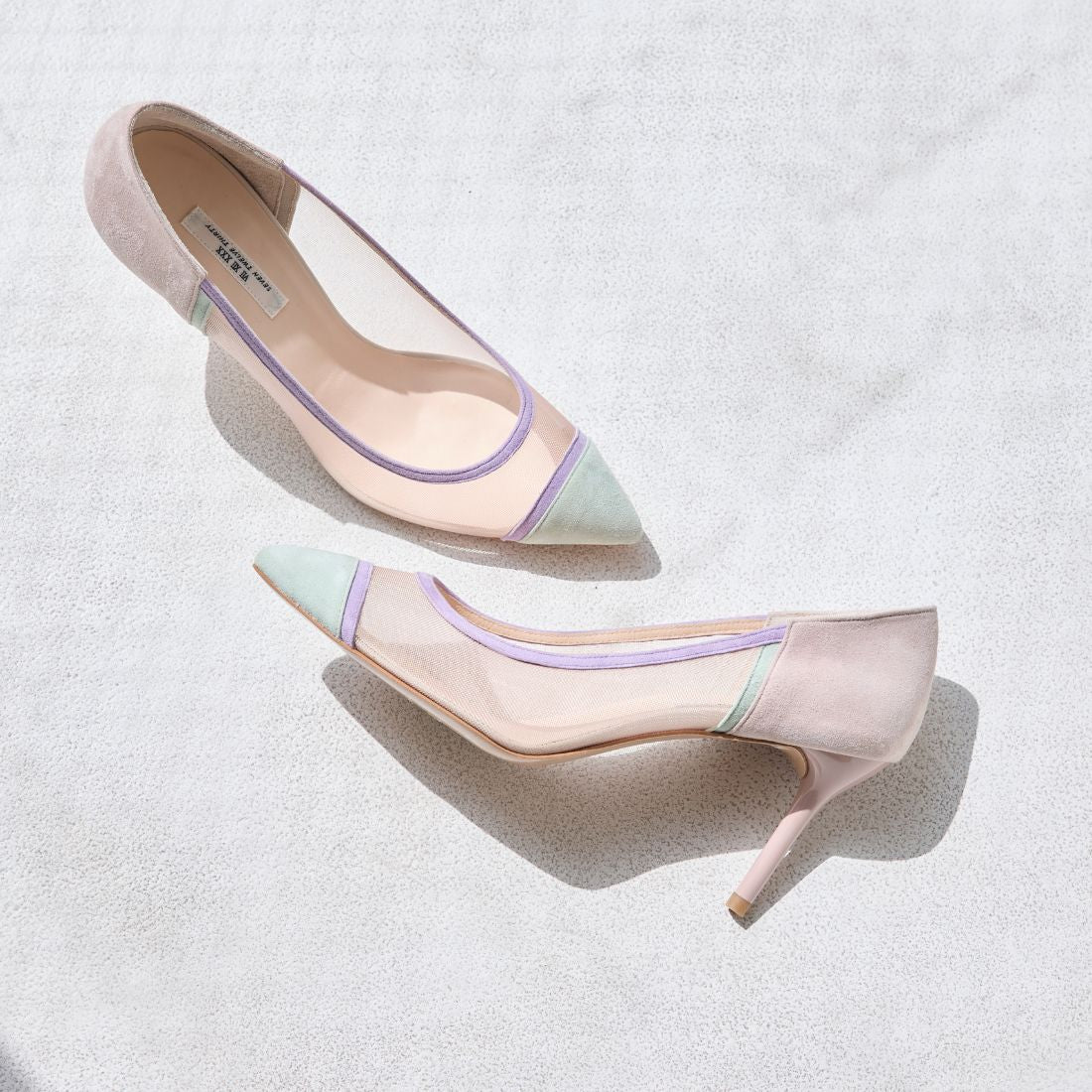 セヴン トゥエルヴ サーティ SEVEN TWELVE THIRTY LovelyWalkプラス チュールコンビパンプス （マルチ） マルチ
