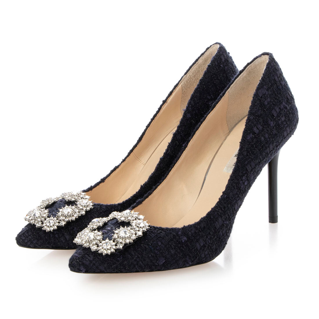 SEVEN TWELVE THIRTY Stiletto heel jewel buckle pumps