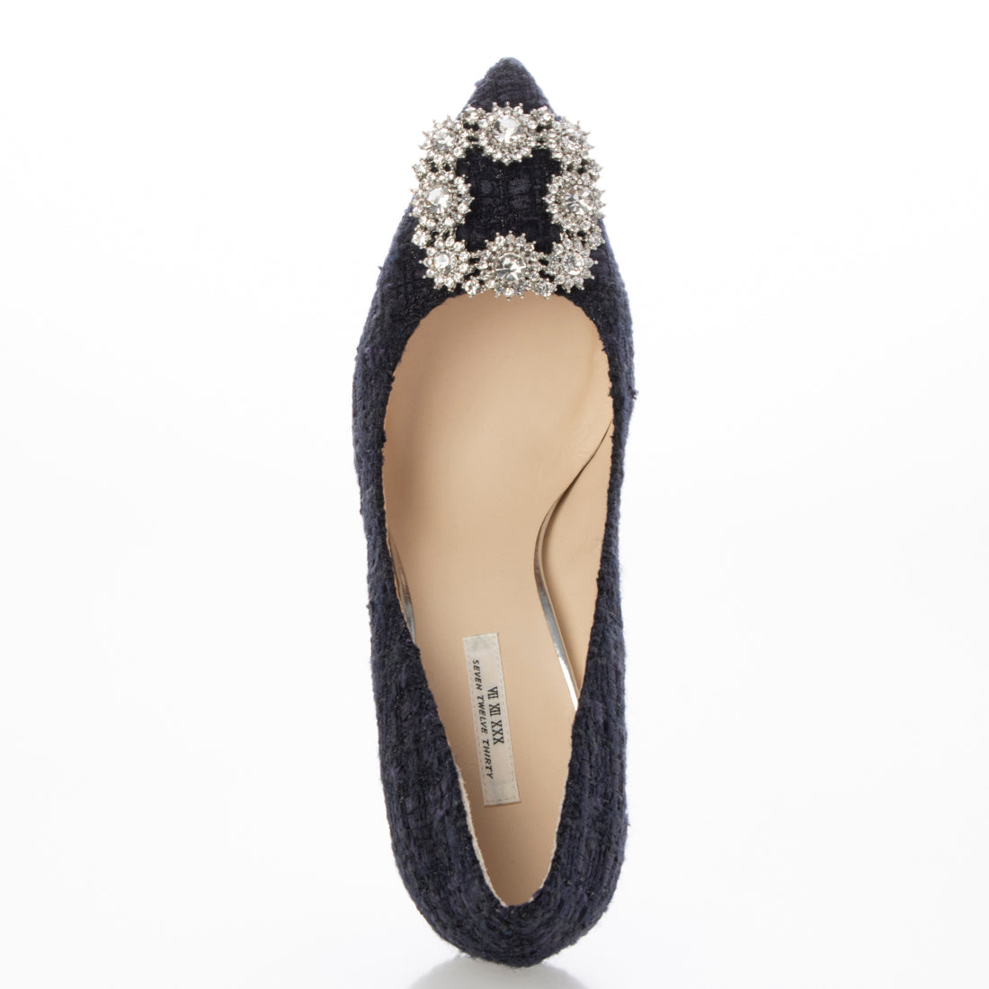 SEVEN TWELVE THIRTY Stiletto heel jewel buckle pumps