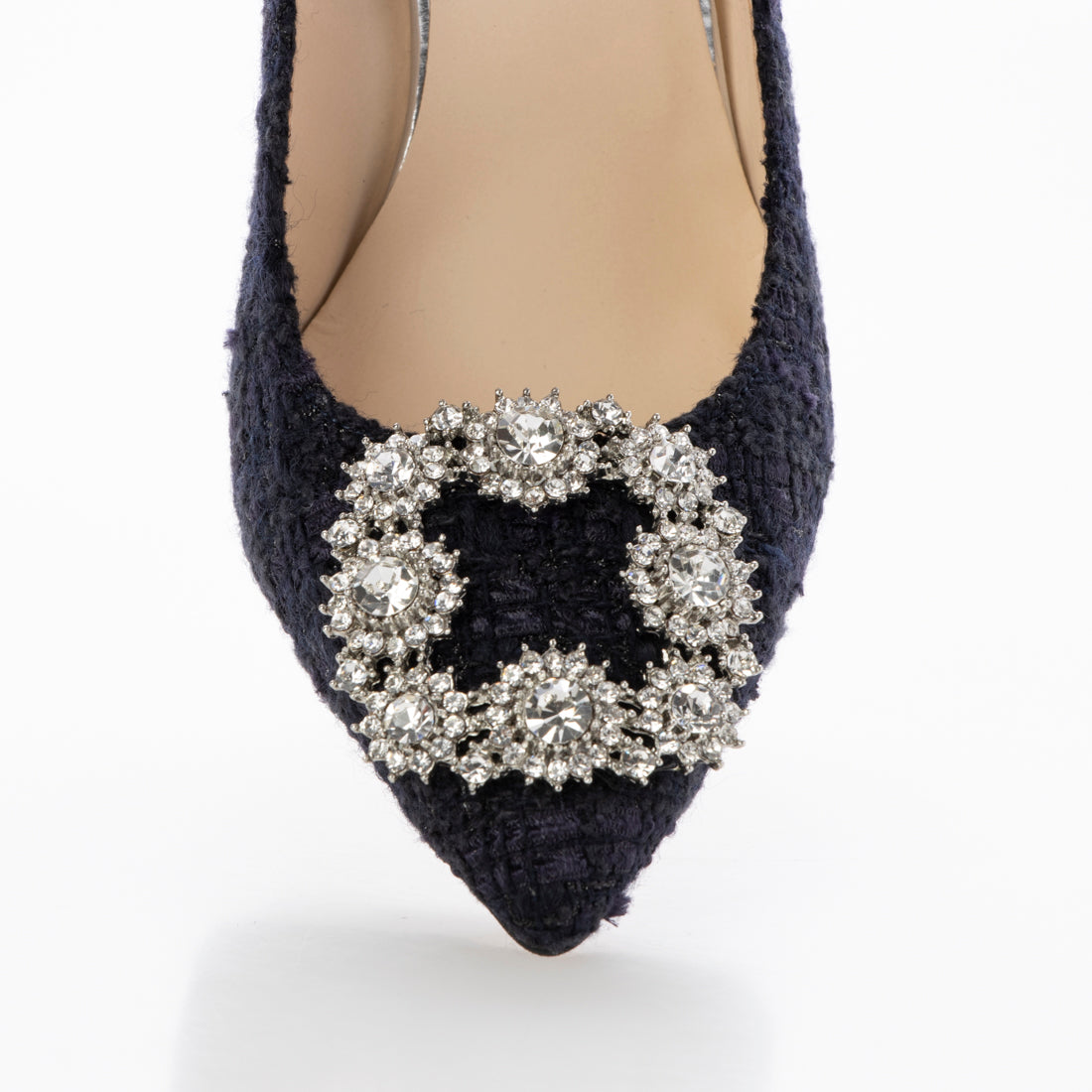 SEVEN TWELVE THIRTY Stiletto heel jewel buckle pumps