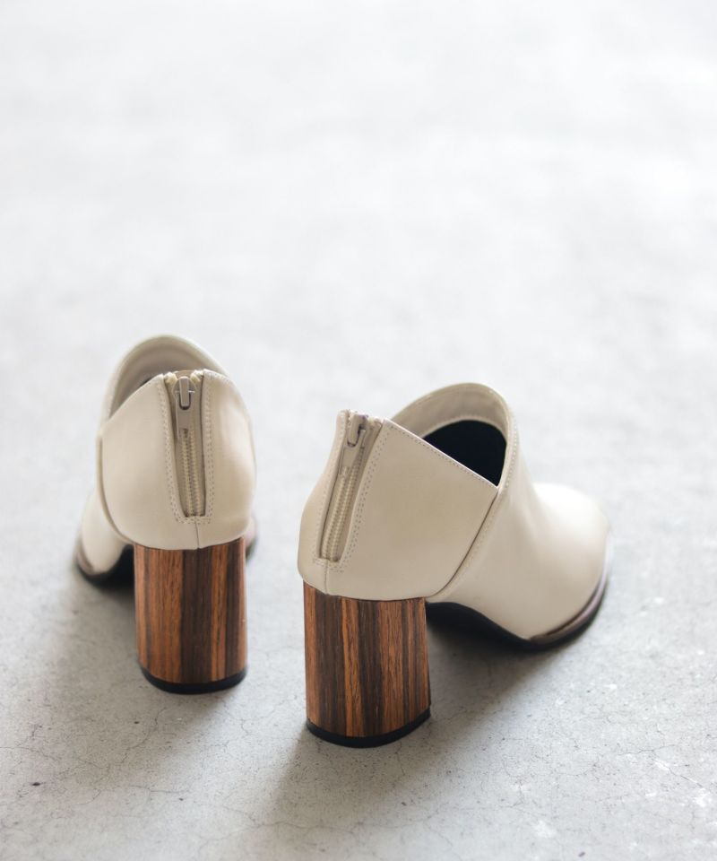 SESTO Wood Heel Booties
