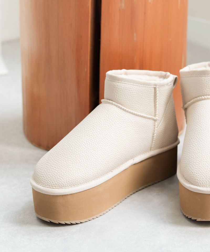 セスト SESTO 軽量厚底ムートンブーツ