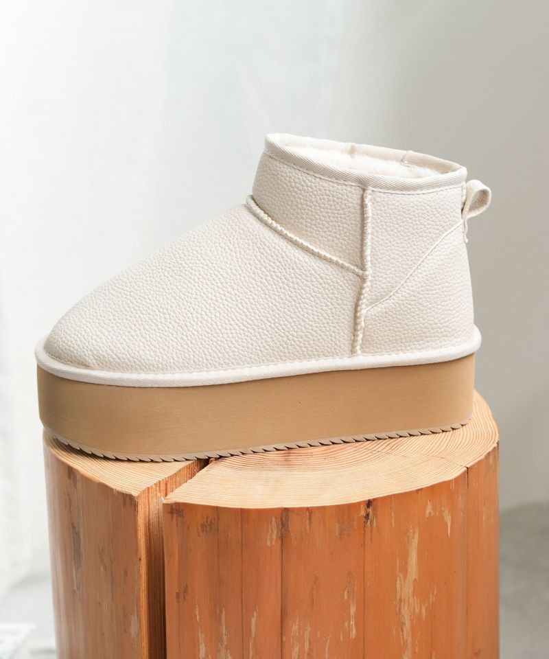 セスト SESTO 軽量厚底ムートンブーツ