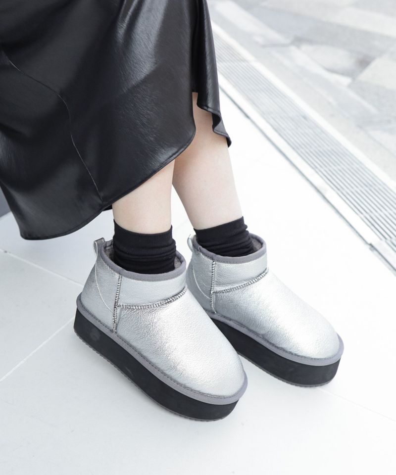 セスト SESTO 軽量厚底ムートンブーツ