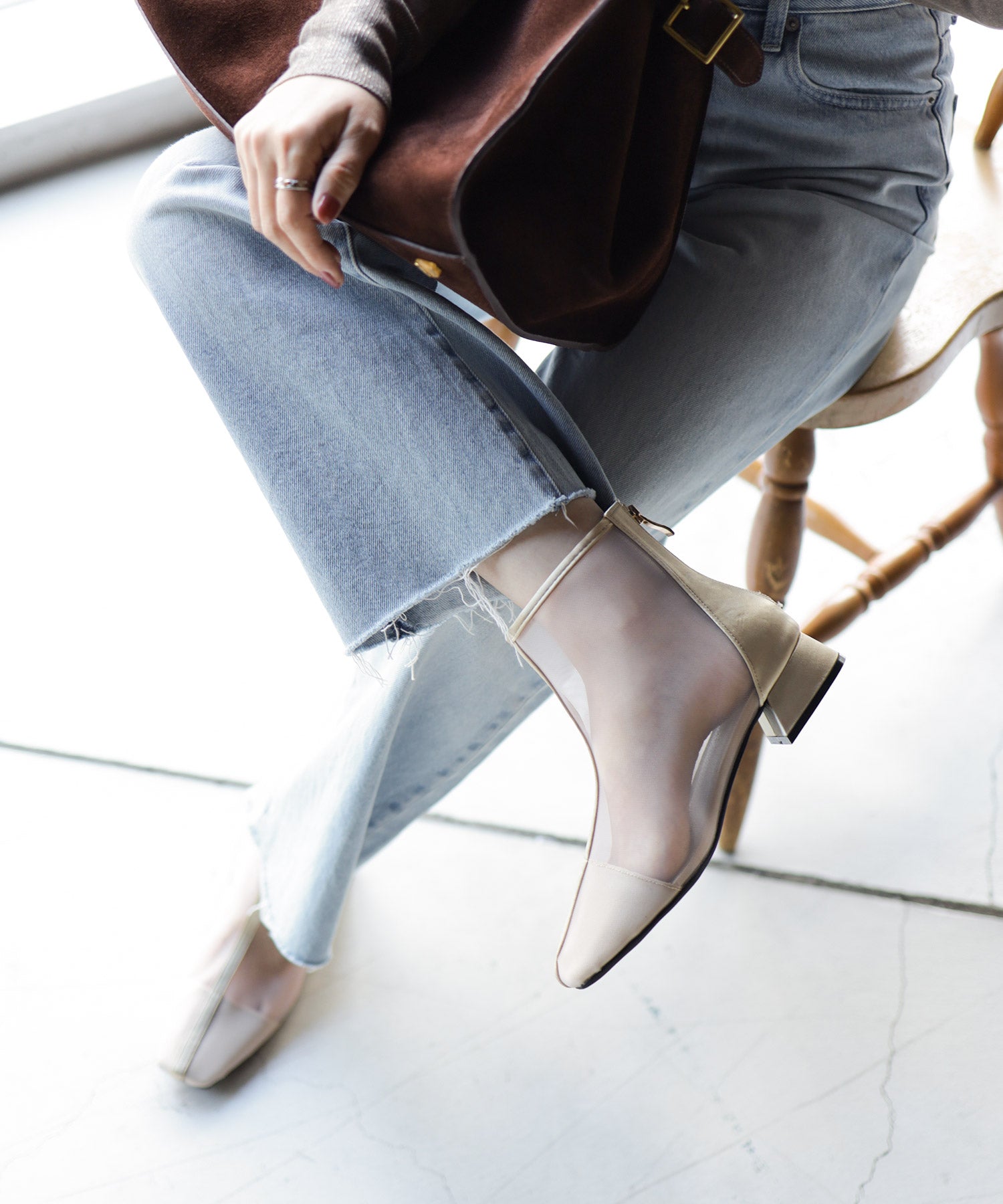 SESTO Sheer Short Boots