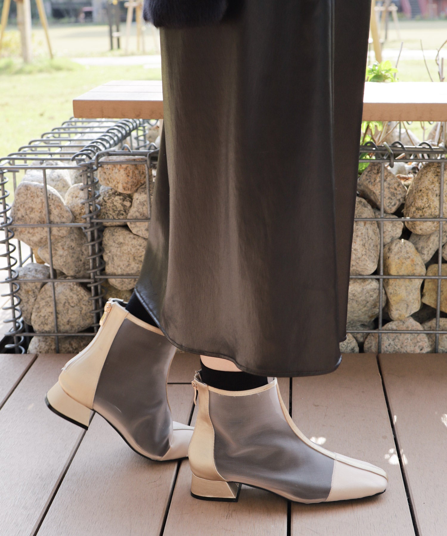 SESTO Sheer Short Boots