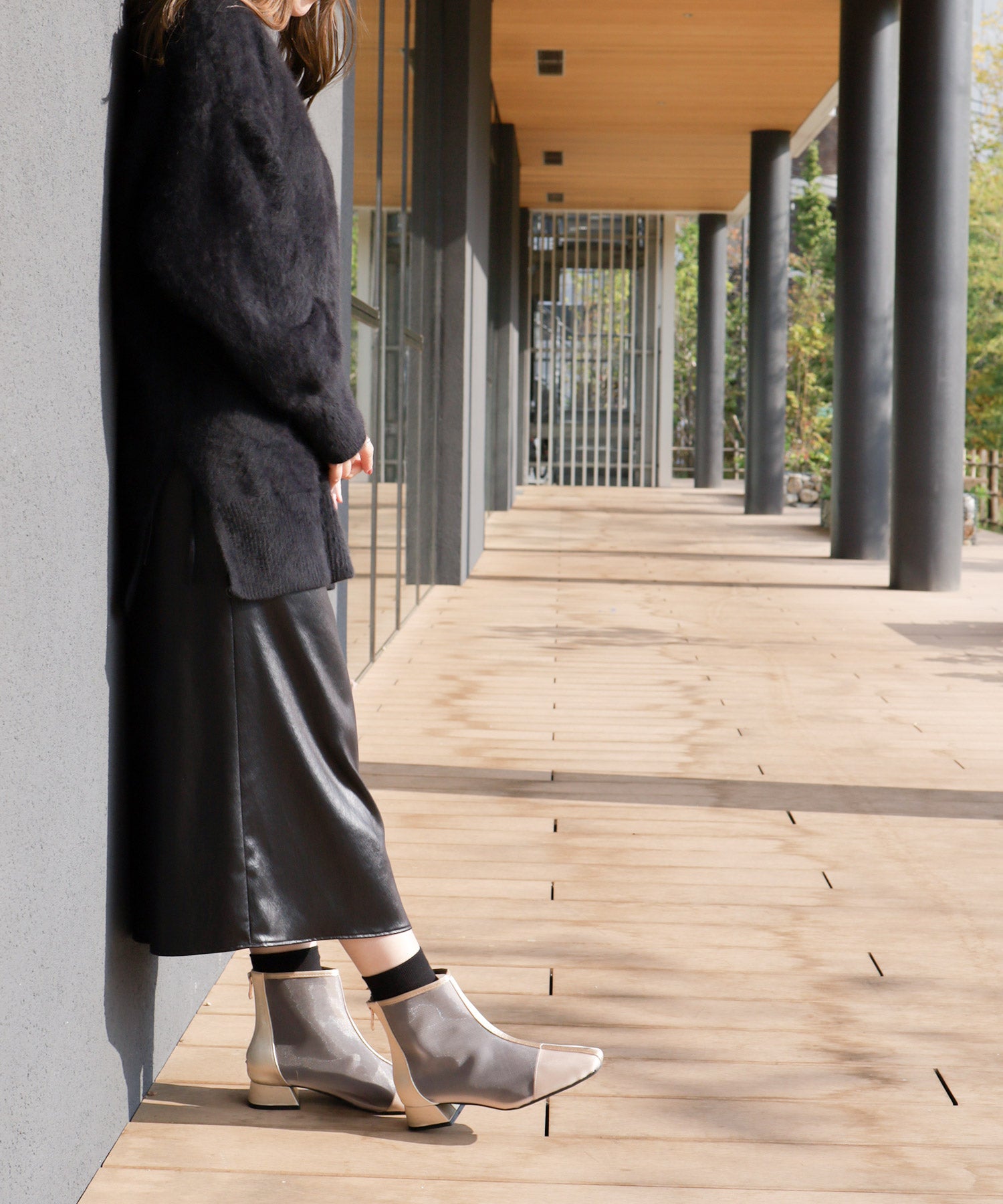SESTO Sheer Short Boots