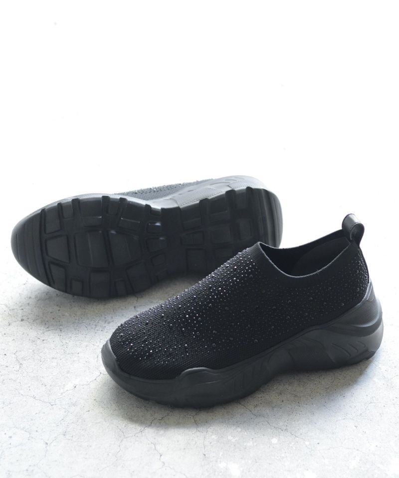 SESTO Sparkling Knit Platform Sneakers