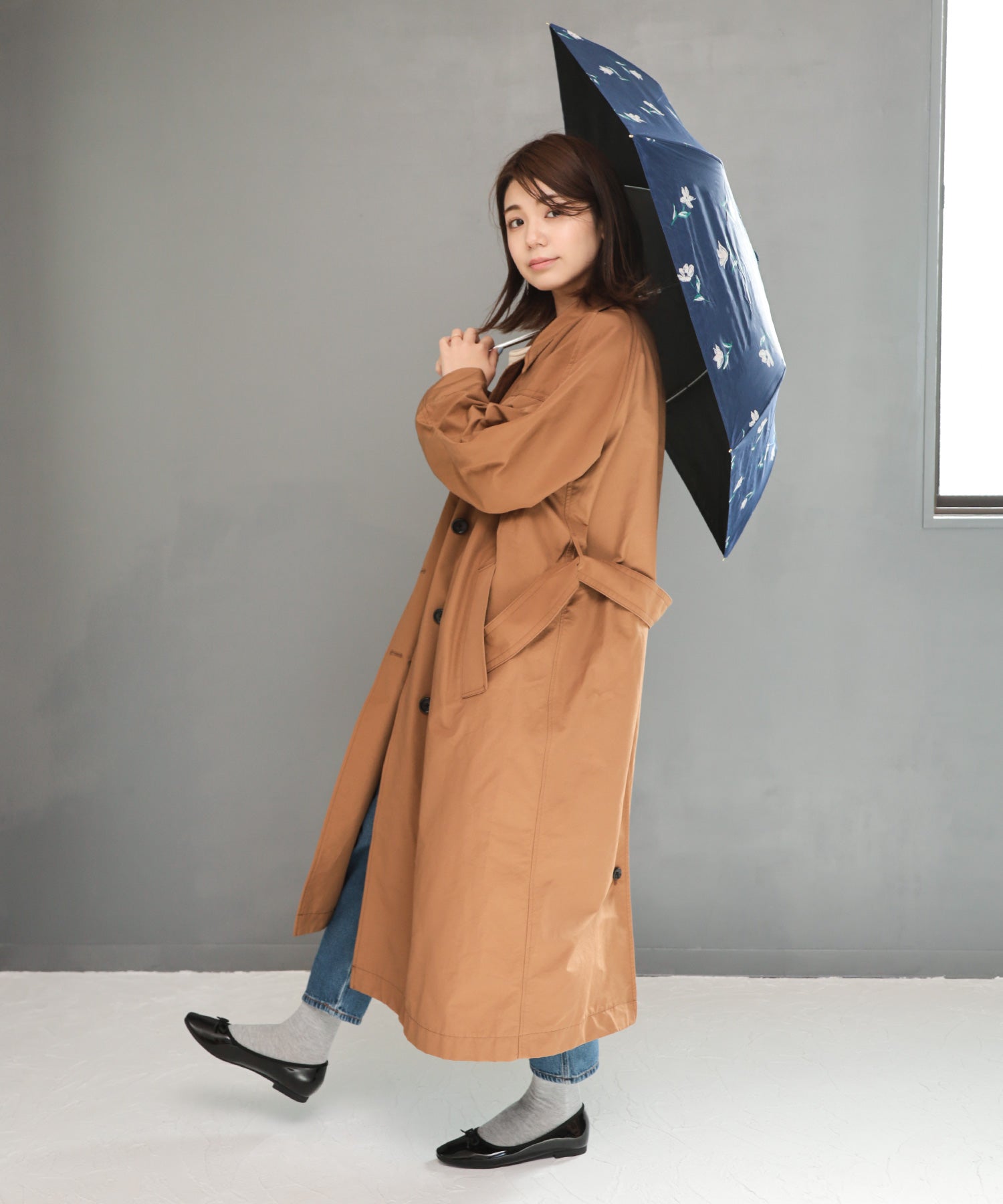 セスト SESTO 生活防水！晴雨兼用バレエシューズ