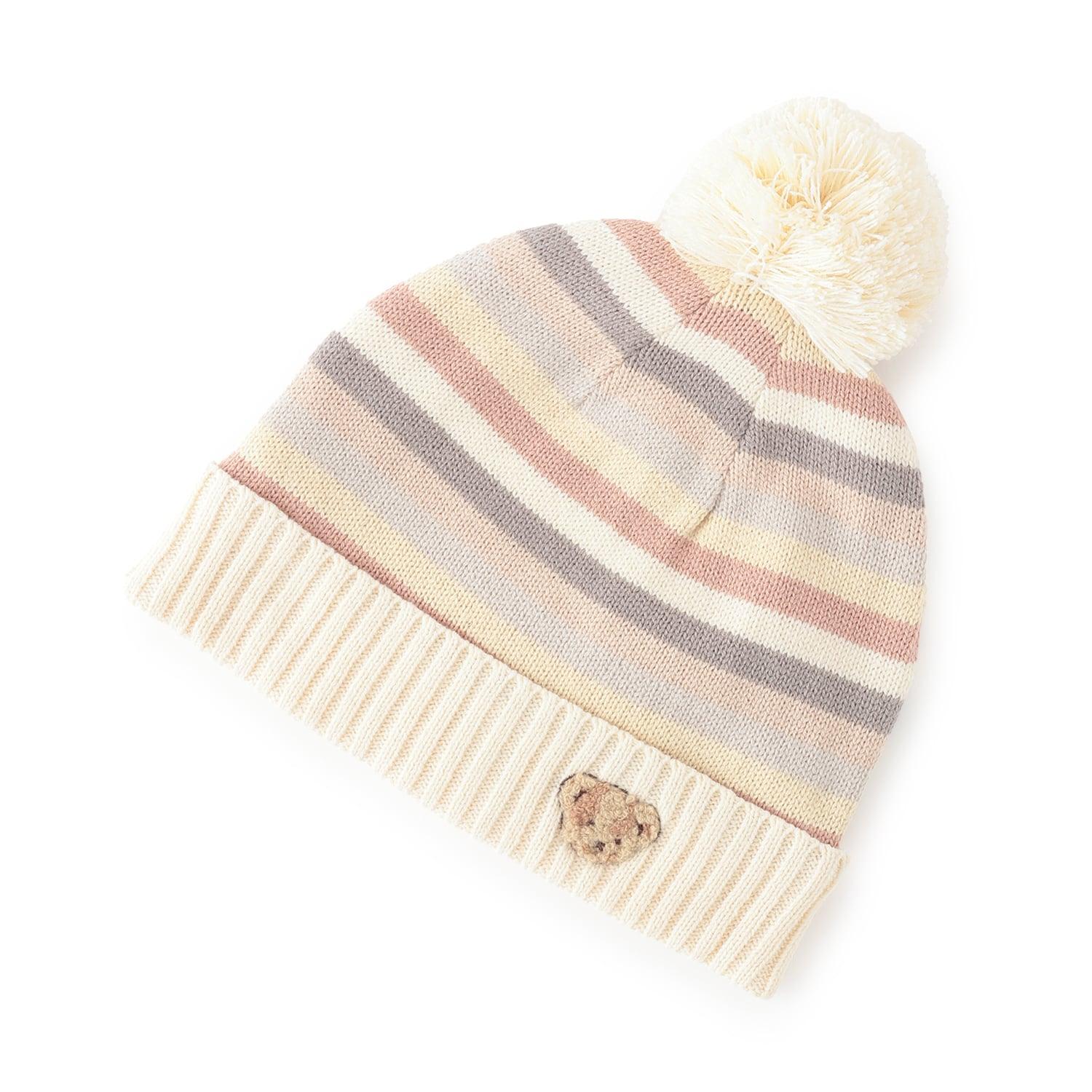 センス オブ ワンダー sense of wonder マルチボーダーニット帽 （赤） 赤