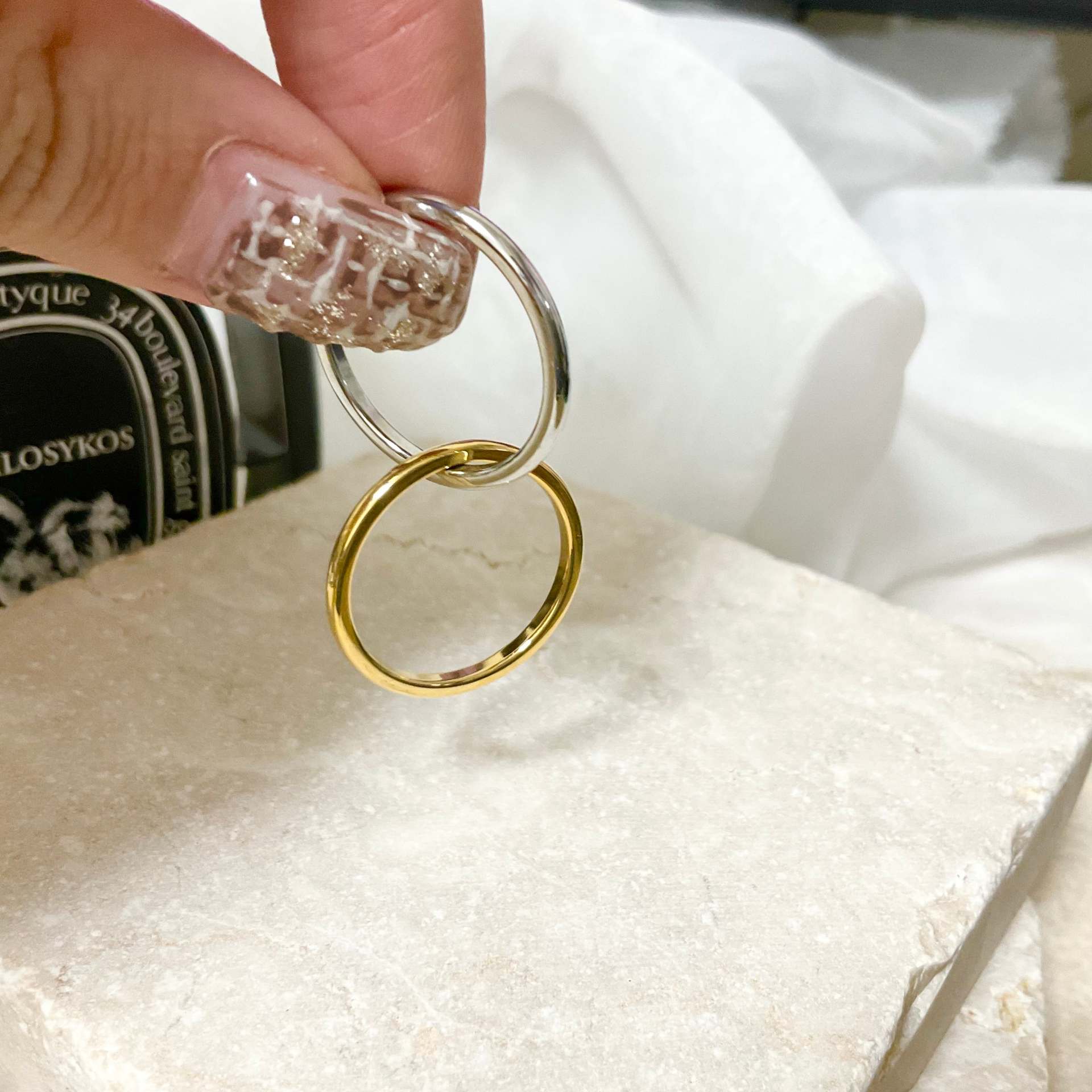 シースキー seasukii mixカラーリング （ゴールドxシルバー） ゴールドxシルバー