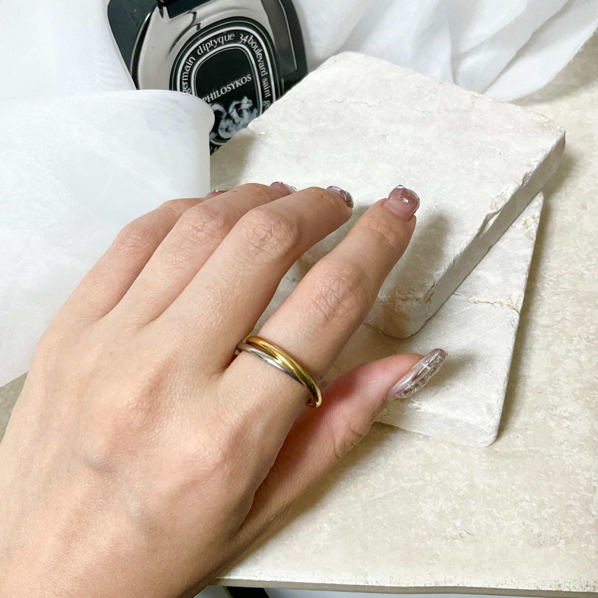 シースキー seasukii mixカラーリング （ゴールドxシルバー） ゴールドxシルバー