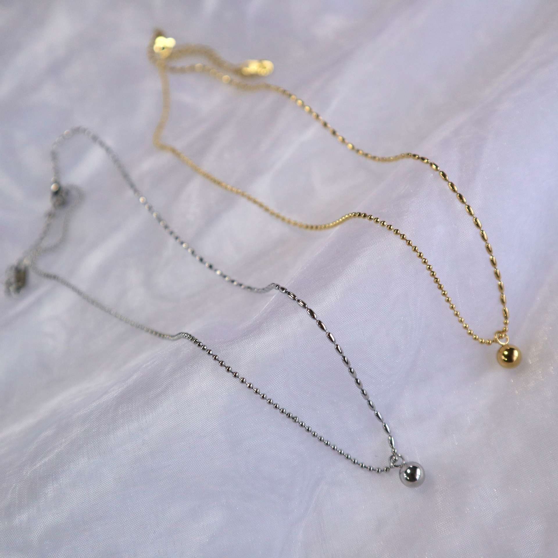 シースキー seasukii ステンレスボールトップネックレス