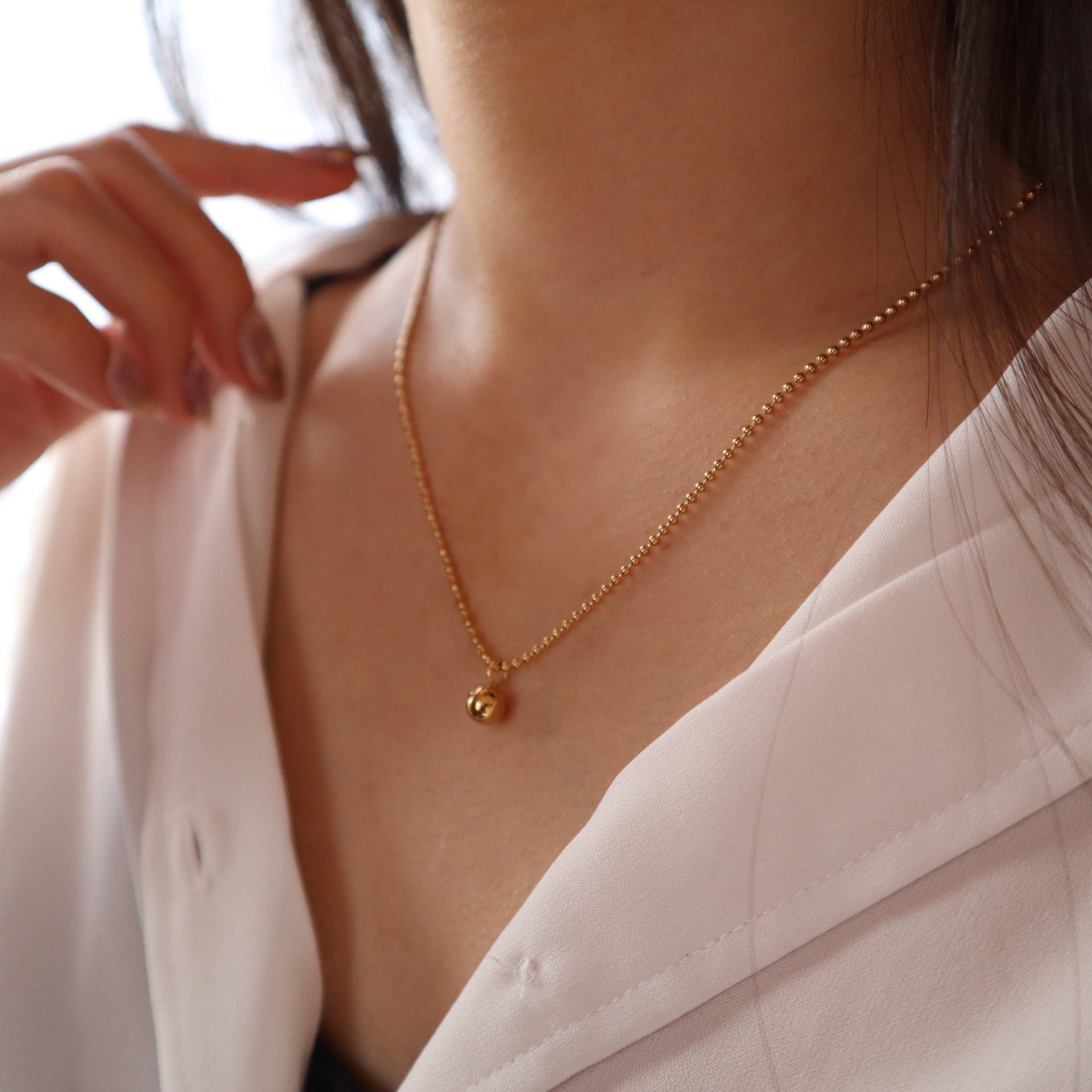 シースキー seasukii ステンレスボールトップネックレス