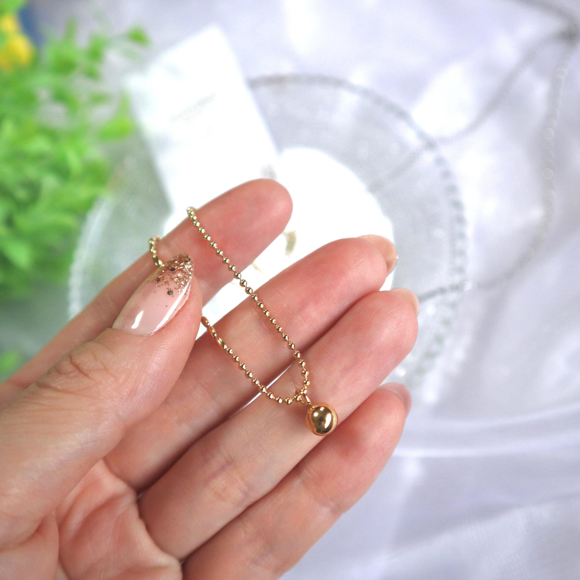 シースキー seasukii ステンレスボールトップネックレス