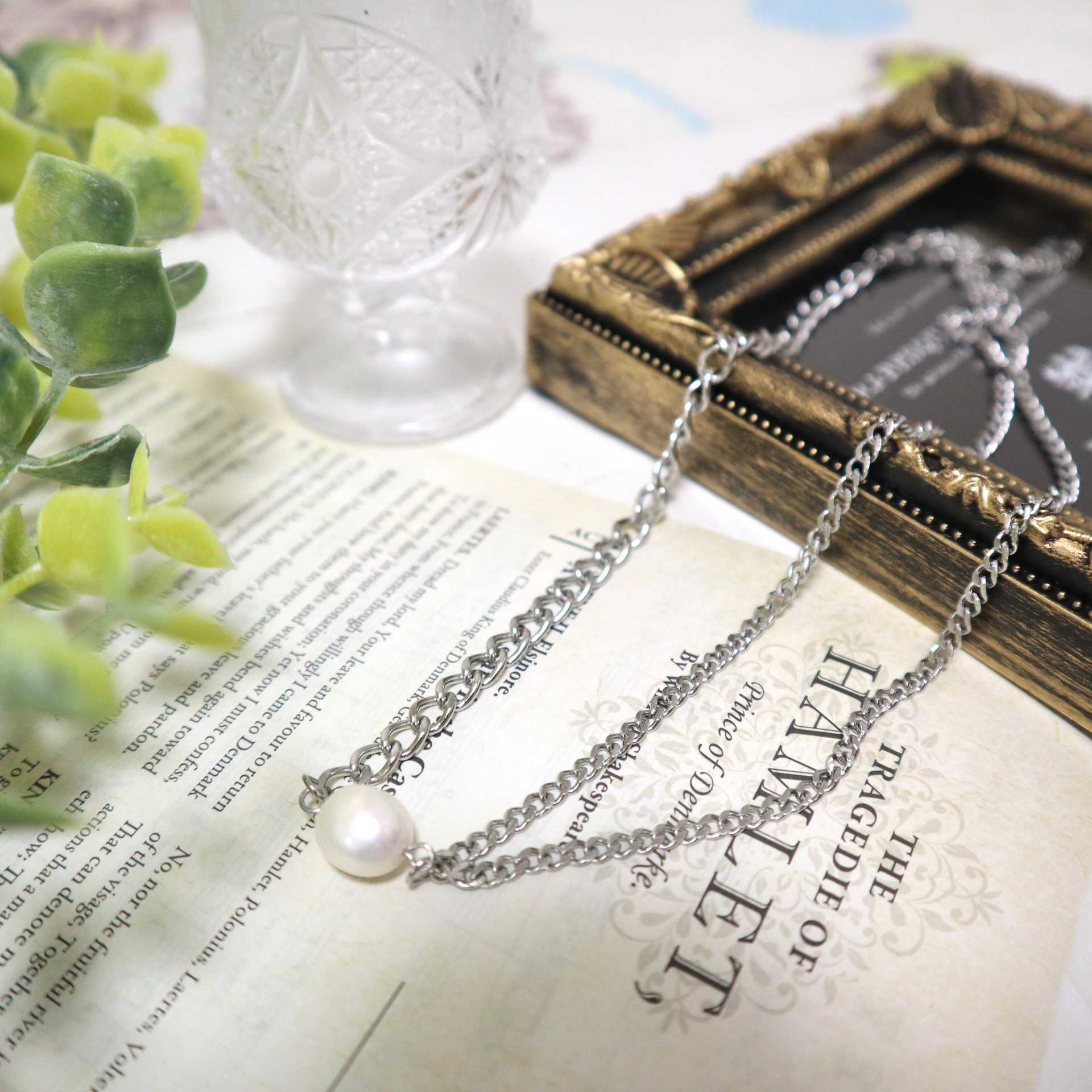 Seasuki Stainless Pearl Necklace