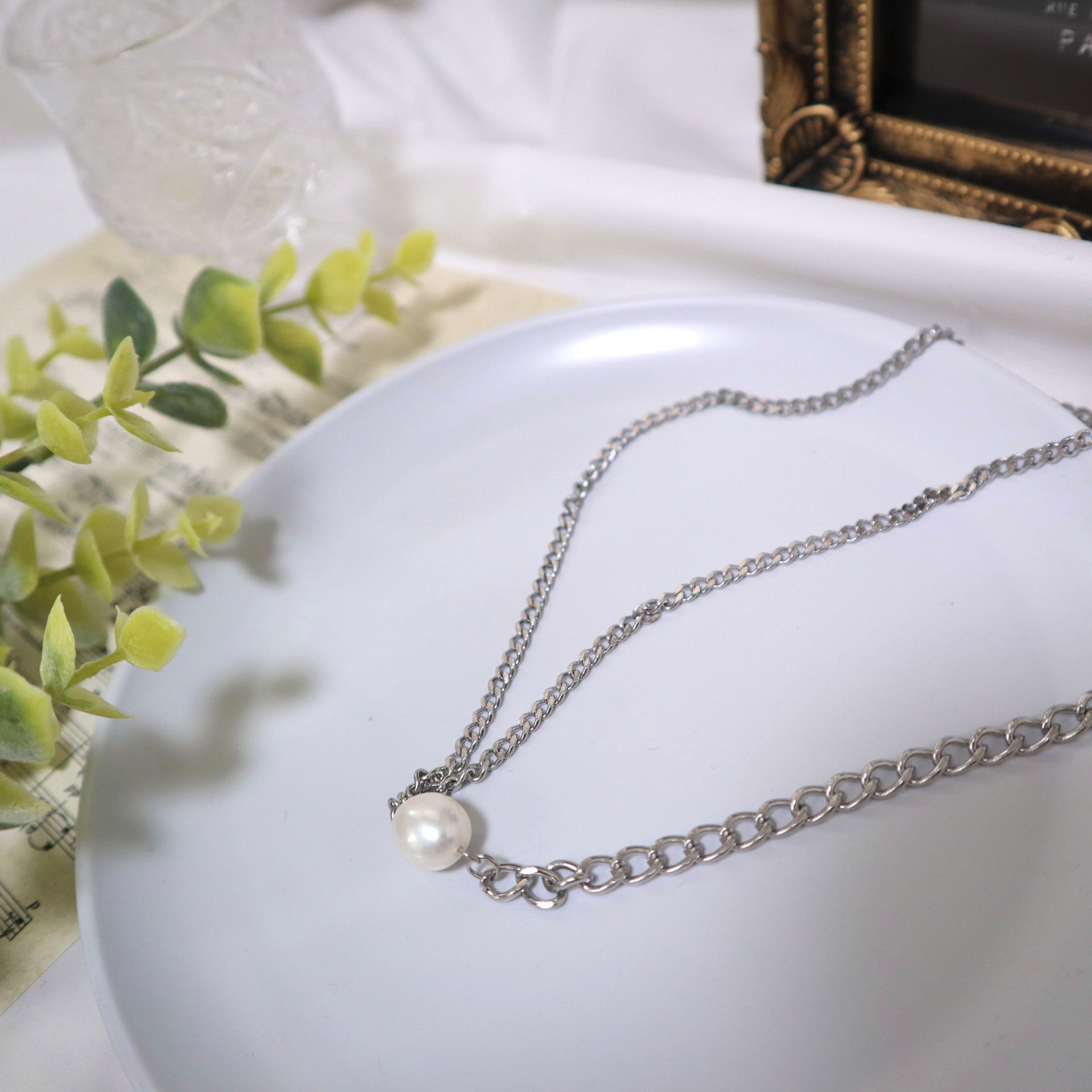 Seasuki Stainless Pearl Necklace
