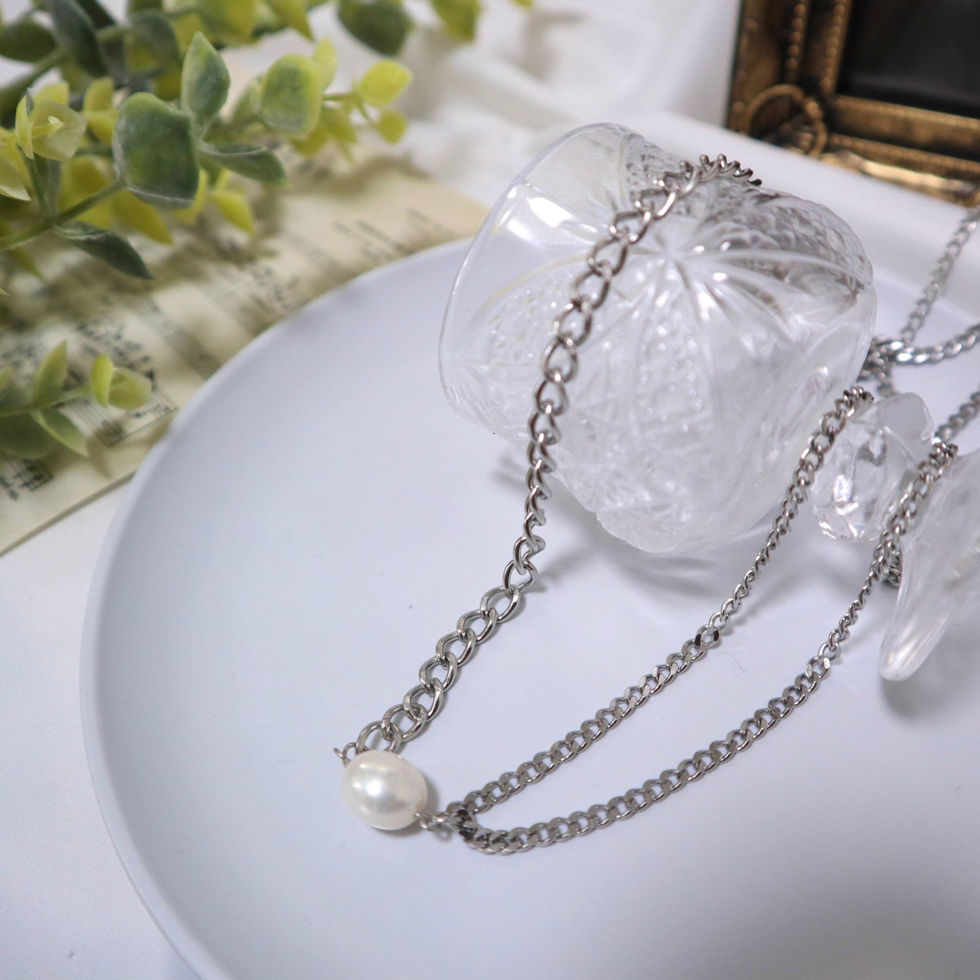 Seasuki Stainless Pearl Necklace