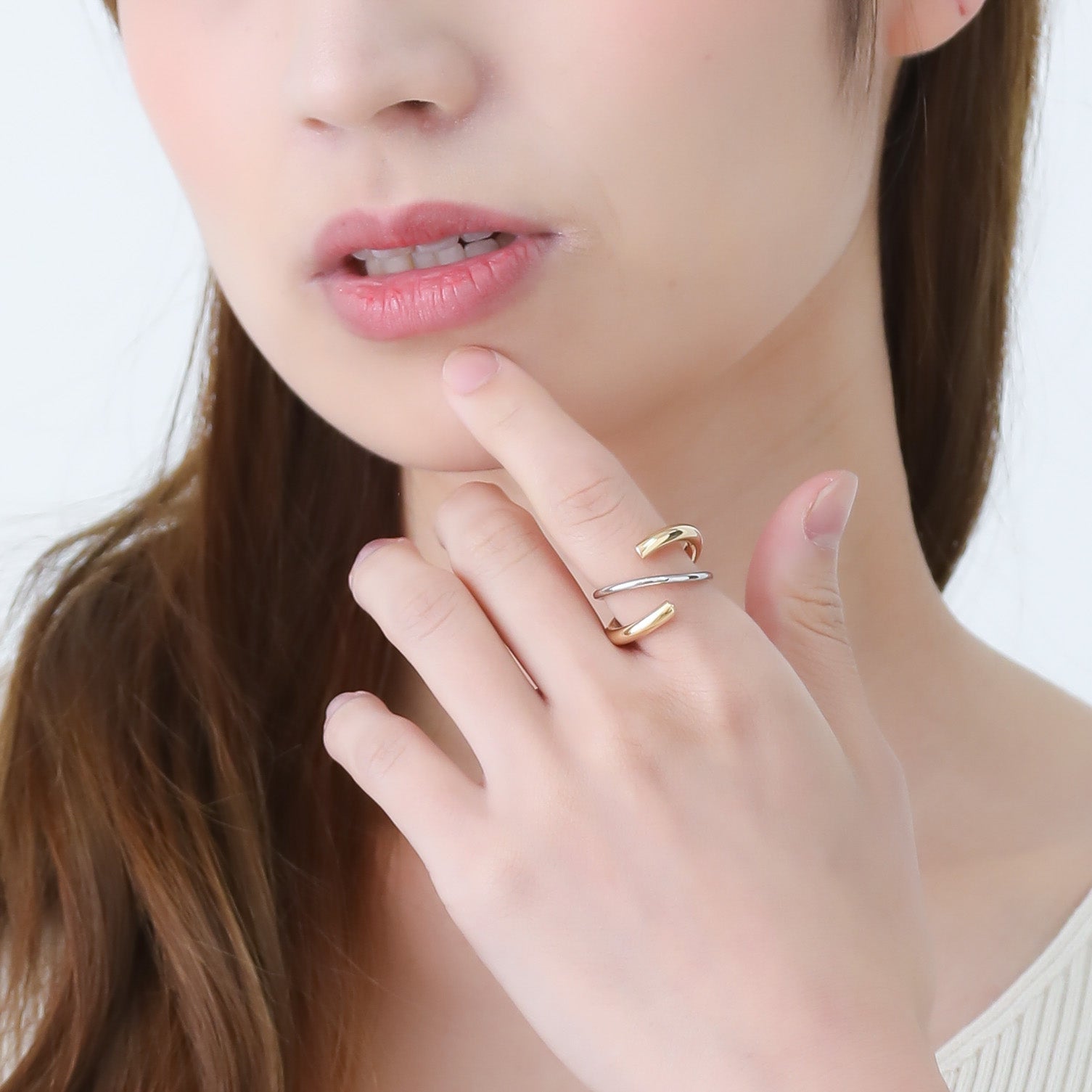 シースキー seasukii mixカラーリング （ゴールドxシルバー） ゴールドxシルバー