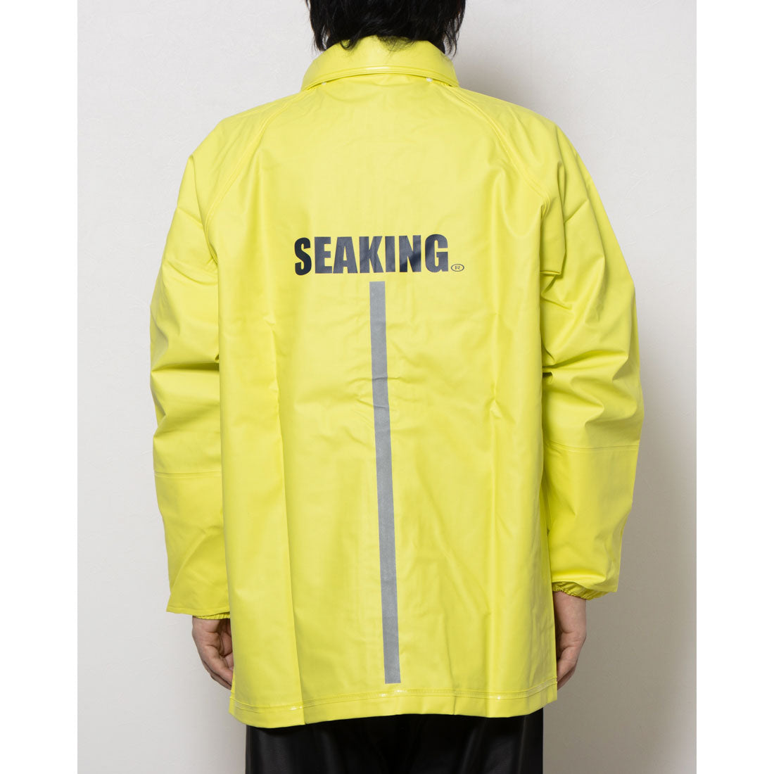 シーキング SEAKING SEAKING シーキング 業務用 カッパ ジャンパー フード取り外し 続きフード 2種 PCV レインジャケット （イエロー（フード着脱式）） イエロー（フード着脱式）