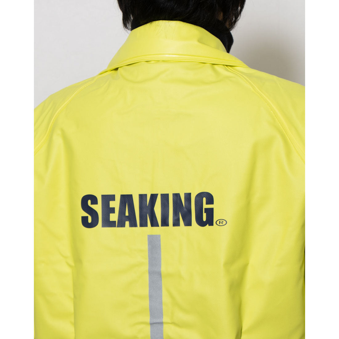 シーキング SEAKING SEAKING シーキング 業務用 カッパ ジャンパー フード取り外し 続きフード 2種 PCV レインジャケット （イエロー（フード着脱式）） イエロー（フード着脱式）