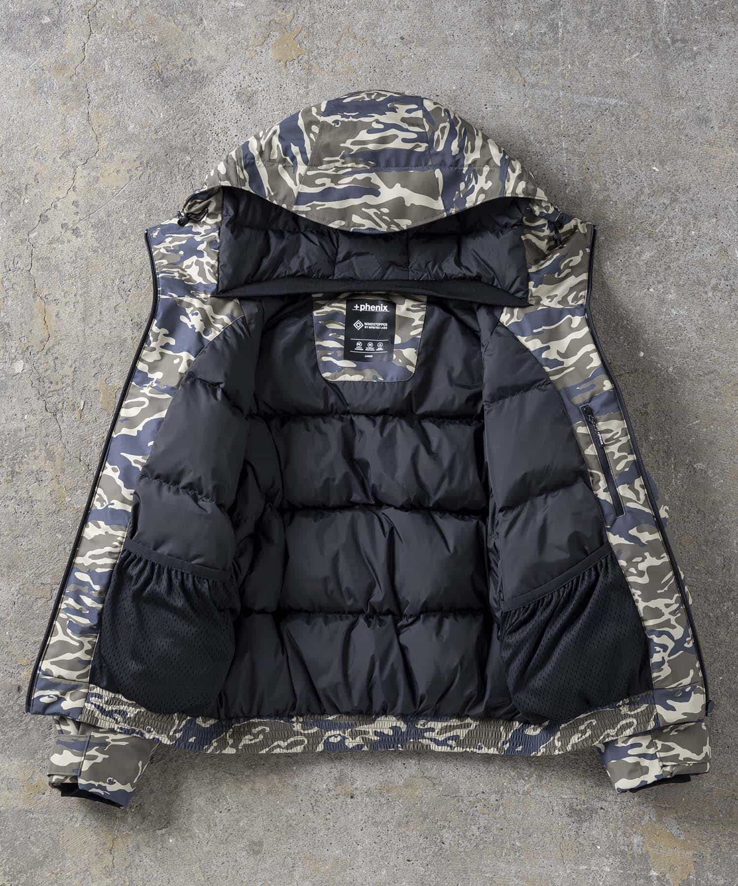 Plus Phoenix +phenix 【MENS】GORE-TEX Down Jacket GORE DOWN BOMBER JACKET / WINDSTOPPER Product BY GORE-TEX
