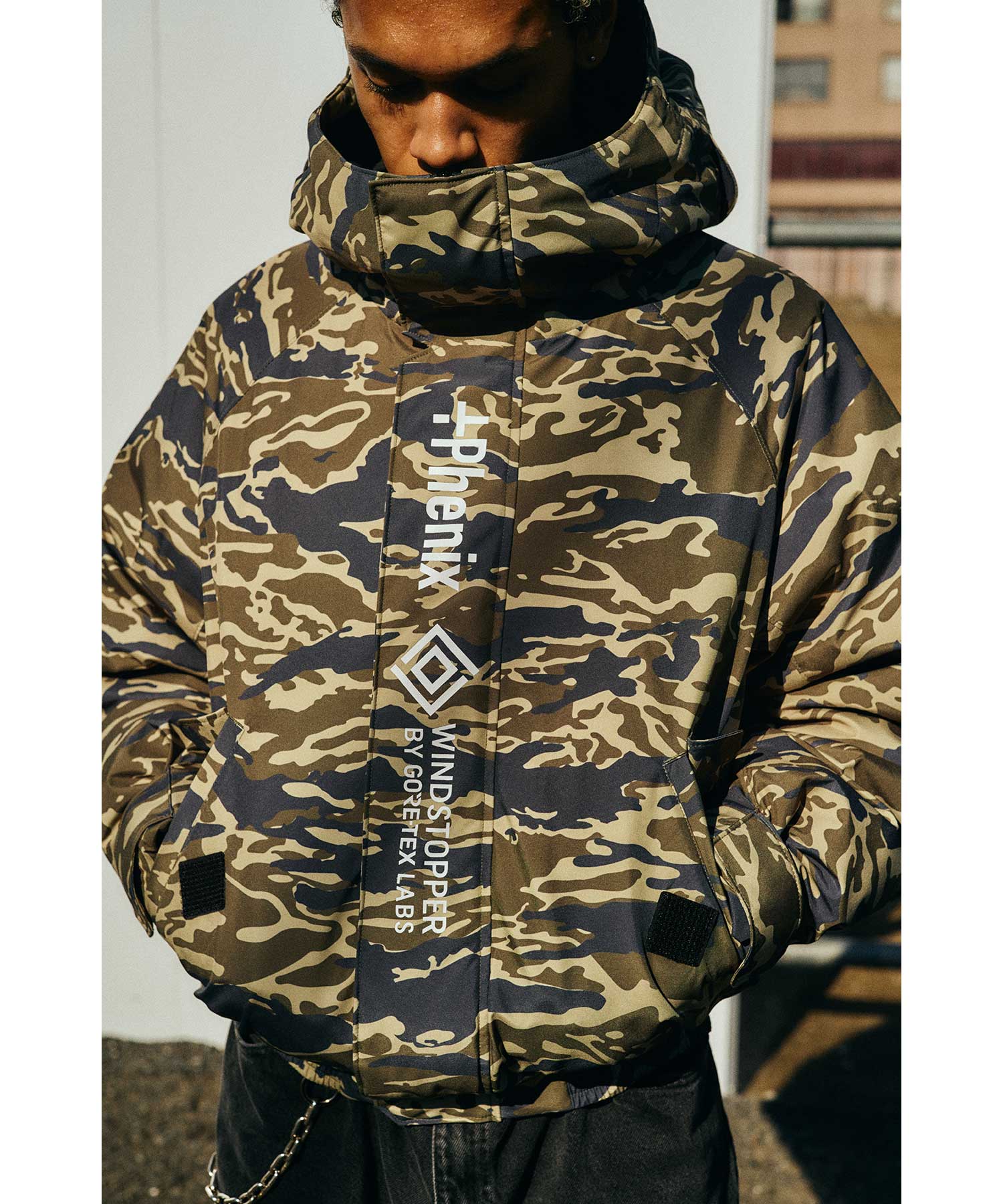 Plus Phoenix +phenix 【MENS】GORE-TEX Down Jacket GORE DOWN BOMBER JACKET / WINDSTOPPER Product BY GORE-TEX